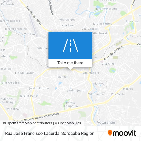 Rua José Francisco Lacerda map