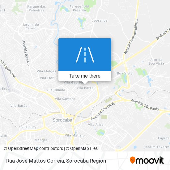 Mapa Rua José Mattos Correia