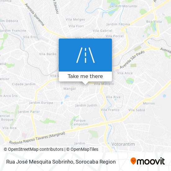 Mapa Rua José Mesquita Sobrinho