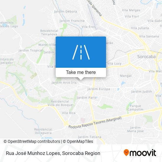 Rua José Munhoz Lopes map