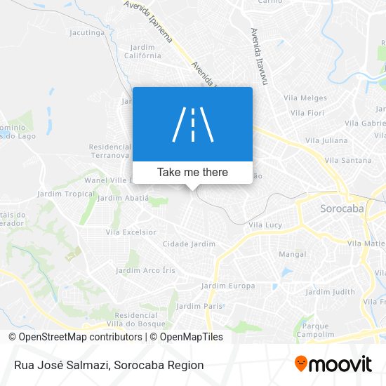 Rua José Salmazi map