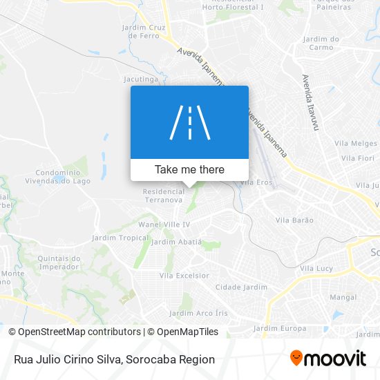 Mapa Rua Julio Cirino Silva