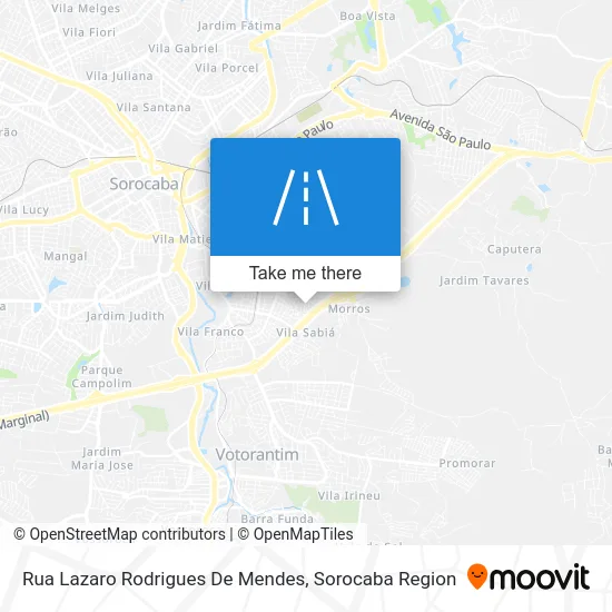 Rua Lazaro Rodrigues De Mendes map