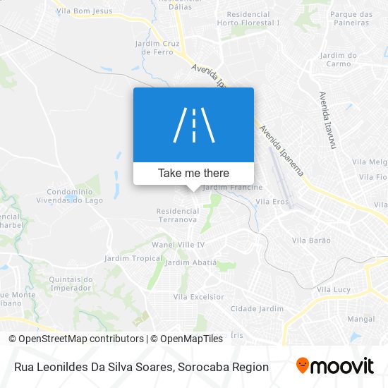 Rua Leonildes Da Silva Soares map