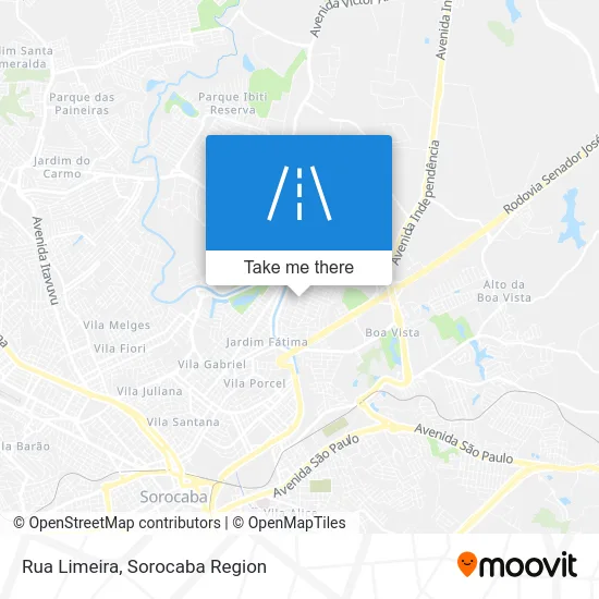 Rua Limeira map