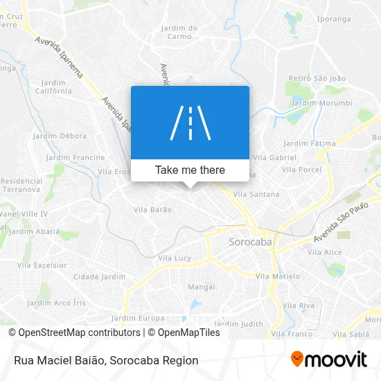 Rua Maciel Baião map