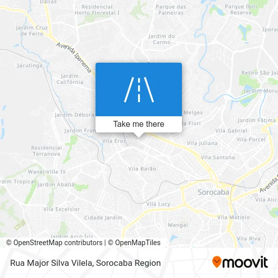 Rua Major Silva Vilela map