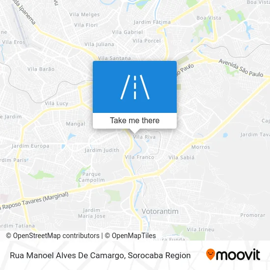 Rua Manoel Alves De Camargo map