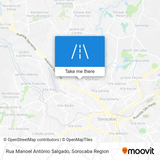 Rua Manoel Antônio Salgado map