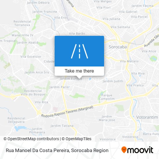 Mapa Rua Manoel Da Costa Pereira