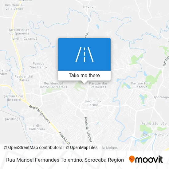 Rua Manoel Fernandes Tolentino map