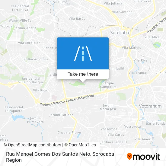 Rua Manoel Gomes Dos Santos Neto map
