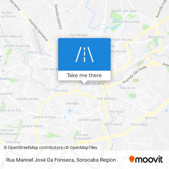 Mapa Rua Manoel José Da Fonseca