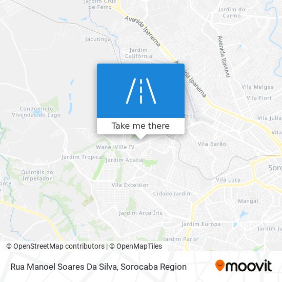 Mapa Rua Manoel Soares Da Silva