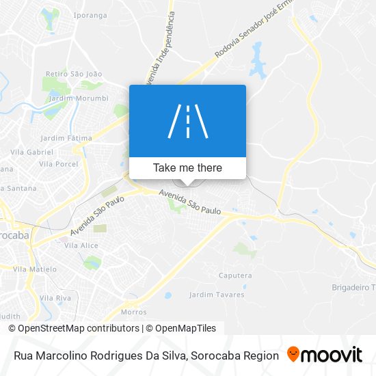 Mapa Rua Marcolino Rodrigues Da Silva