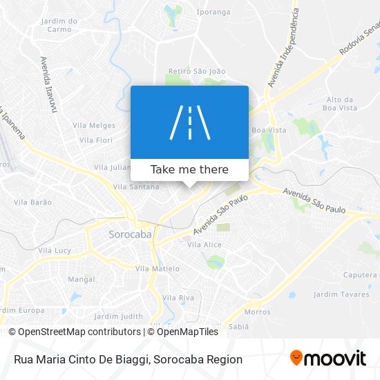 Mapa Rua Maria Cinto De Biaggi