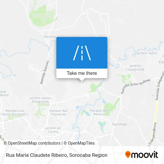 Rua Maria Claudete Ribeiro map