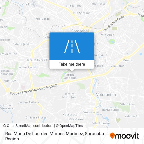 Rua Maria De Lourdes Martins Martinez map