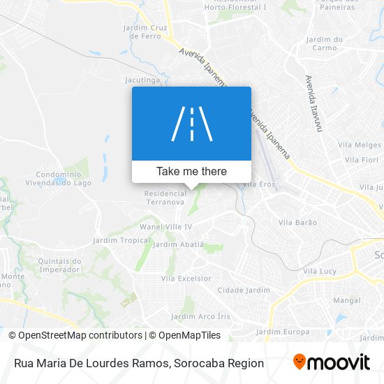 Mapa Rua Maria De Lourdes Ramos