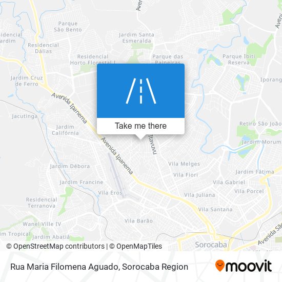 Mapa Rua Maria Filomena Aguado