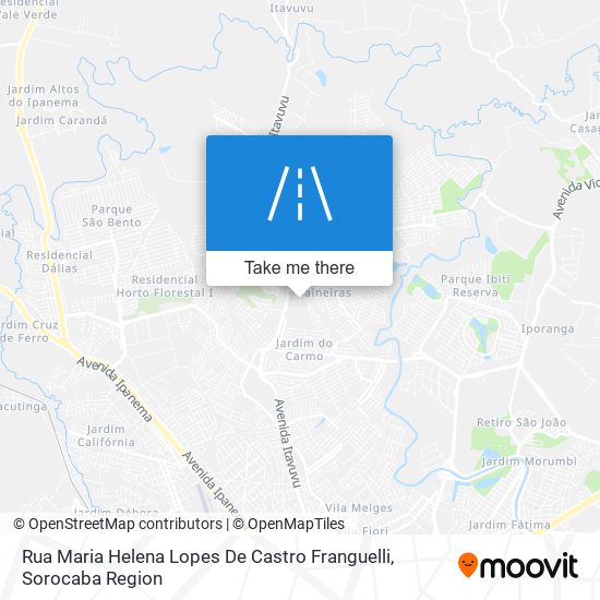 Rua Maria Helena Lopes De Castro Franguelli map