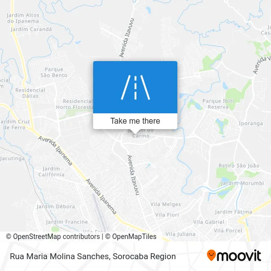 Rua Maria Molina Sanches map