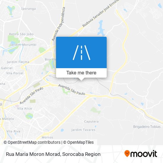 Rua Maria Moron Morad map