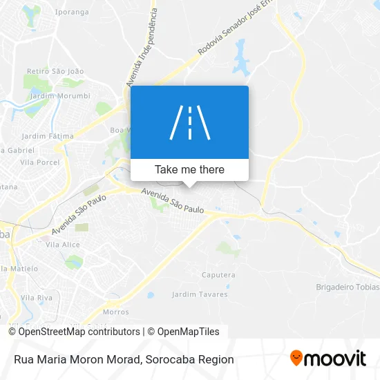 Rua Maria Moron Morad map