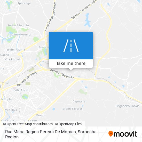 Mapa Rua Maria Regina Pereira De Moraes