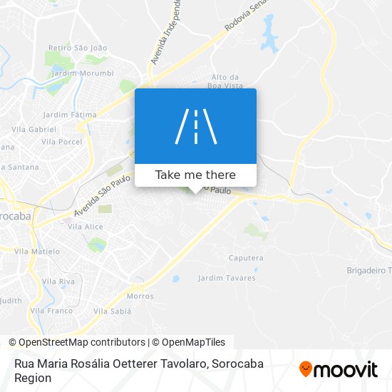 Rua Maria Rosália Oetterer Tavolaro map