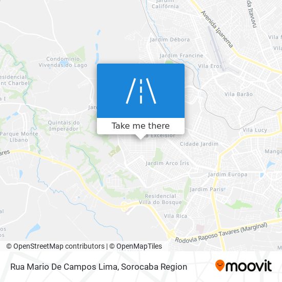 Rua Mario De Campos Lima map