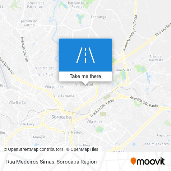 Rua Medeiros Simas map