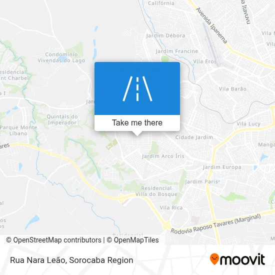 Rua Nara Leão map
