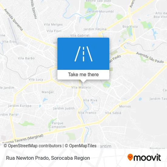 Rua Newton Prado map
