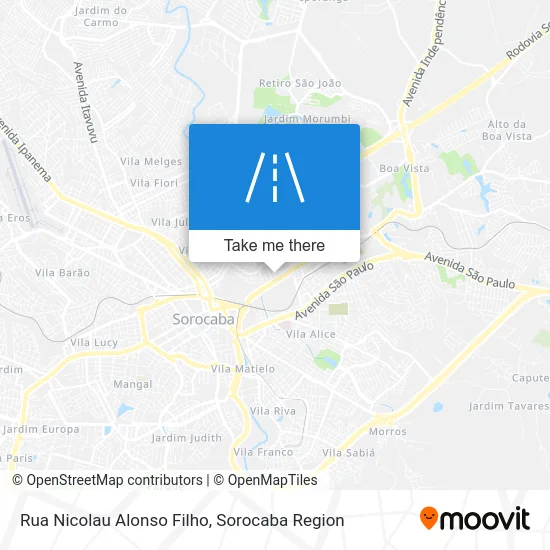 Rua Nicolau Alonso Filho map