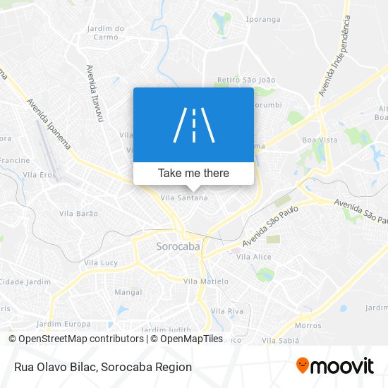 Rua Olavo Bilac map