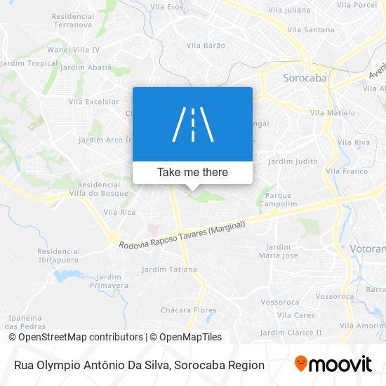 Rua Olympio Antônio Da Silva map