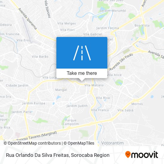 Rua Orlando Da Silva Freitas map