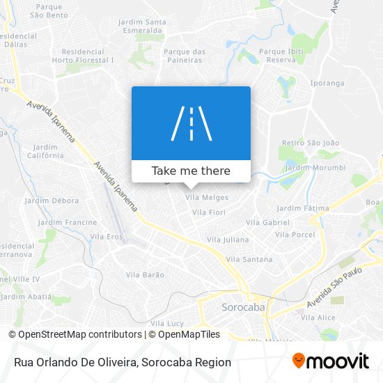 Rua Orlando De Oliveira map