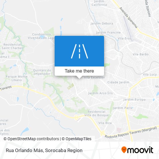 Mapa Rua Orlando Más