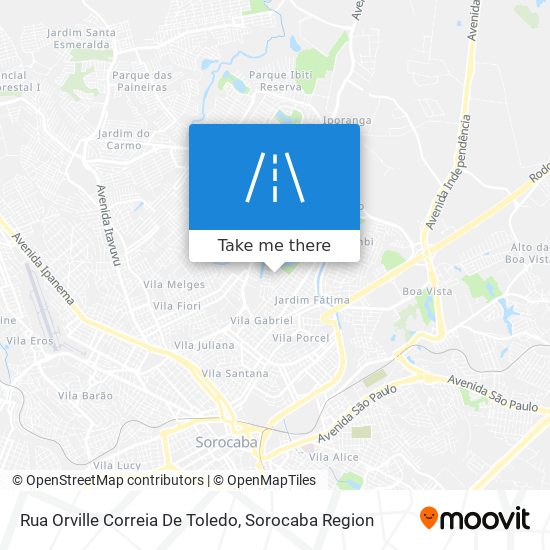 Rua Orville Correia De Toledo map