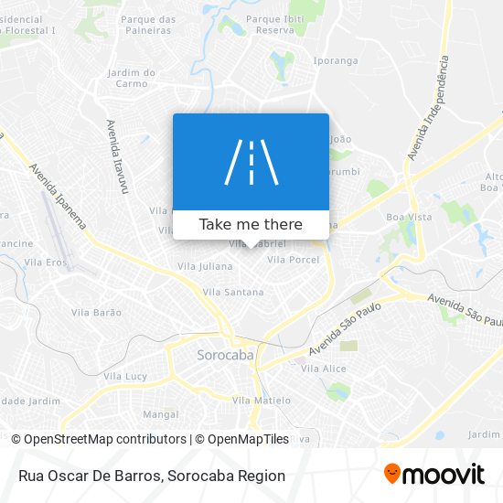 Mapa Rua Oscar De Barros