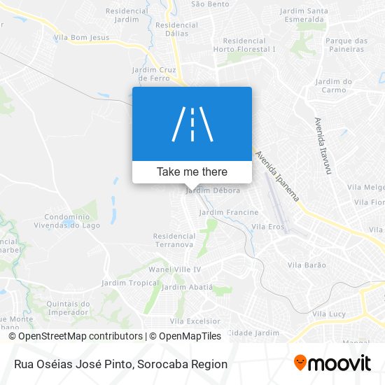 Rua Oséias José Pinto map