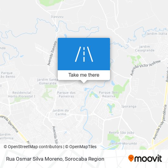 Rua Osmar Silva Moreno map