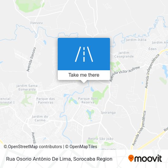 Rua Osorio Antônio De Lima map