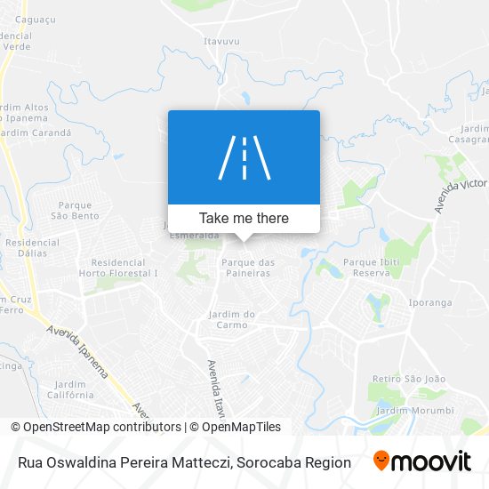 Rua Oswaldina Pereira Matteczi map