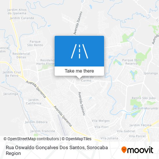 Mapa Rua Oswaldo Gonçalves Dos Santos