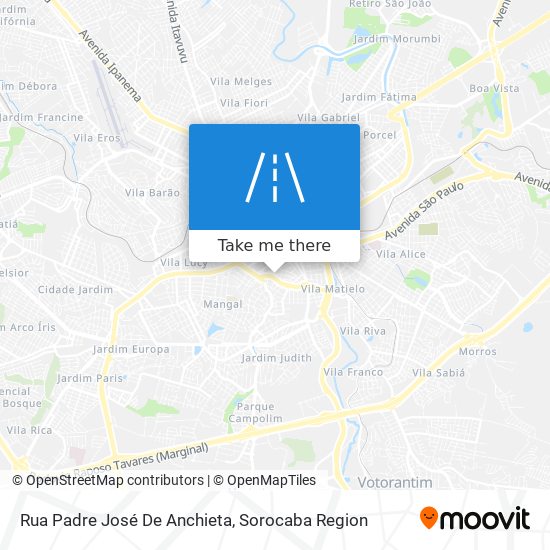 Mapa Rua Padre José De Anchieta
