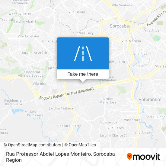 Rua Professor Abdiel Lopes Monteiro map