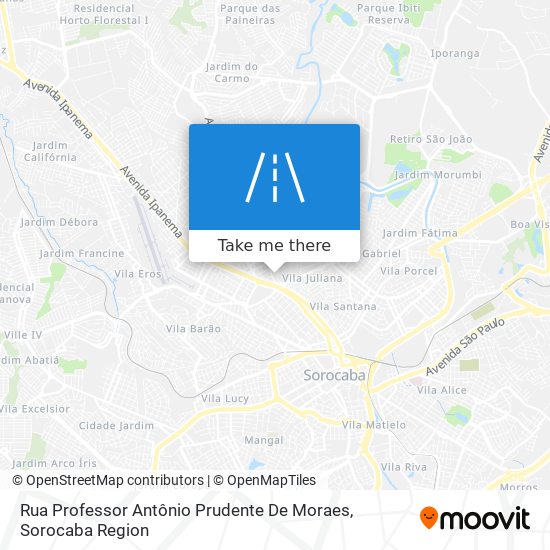 Rua Professor Antônio Prudente De Moraes map